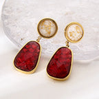 Marbella – Red Glass Drop Earrings