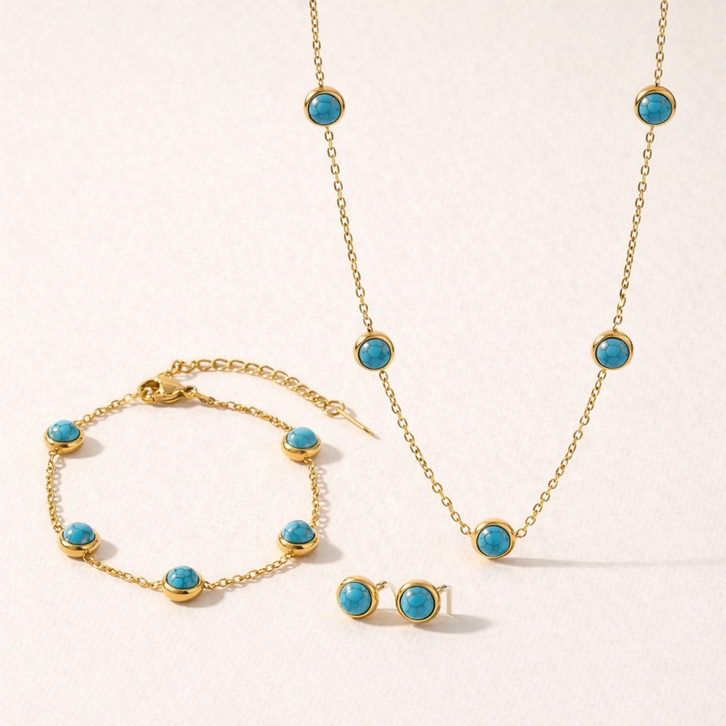 Nefertari Turquoise Jewellery Set
