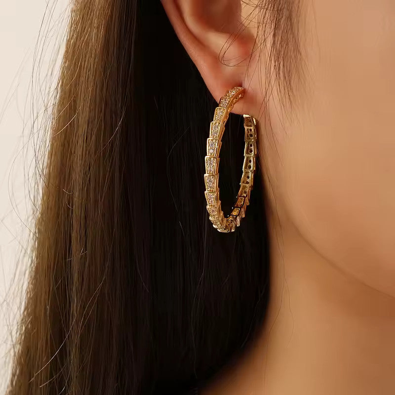 Salina hoop earrings