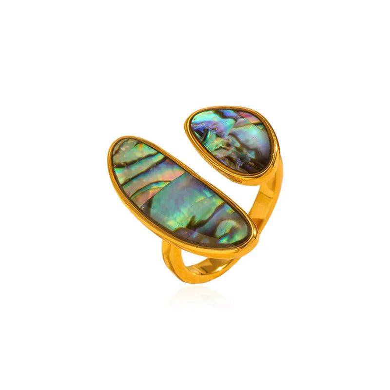 Zahara – Turquoise Marble Open Ring